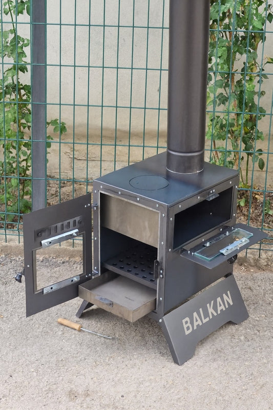 Kamp Sobası – Taşınabilir Odunlu Isıtıcı & Mangal | Outdoor Camping