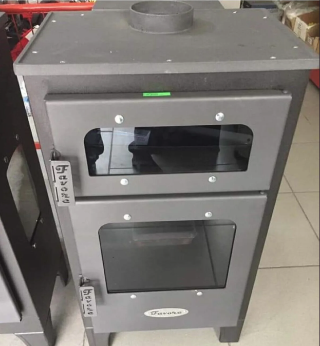 Peletli ve Odunlu Favore Guzineli Şömineli - FIRINLI Soba